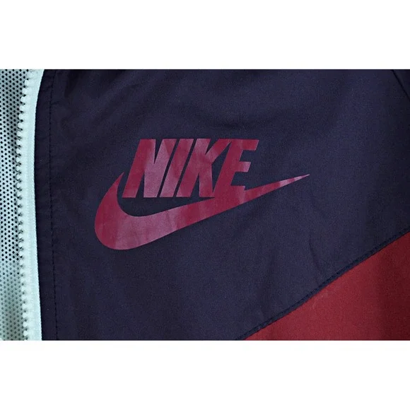Nike Jacket Women's S Burgundy White Black The WindRunner Windbreaker Full Zip - Picture 3 of 13